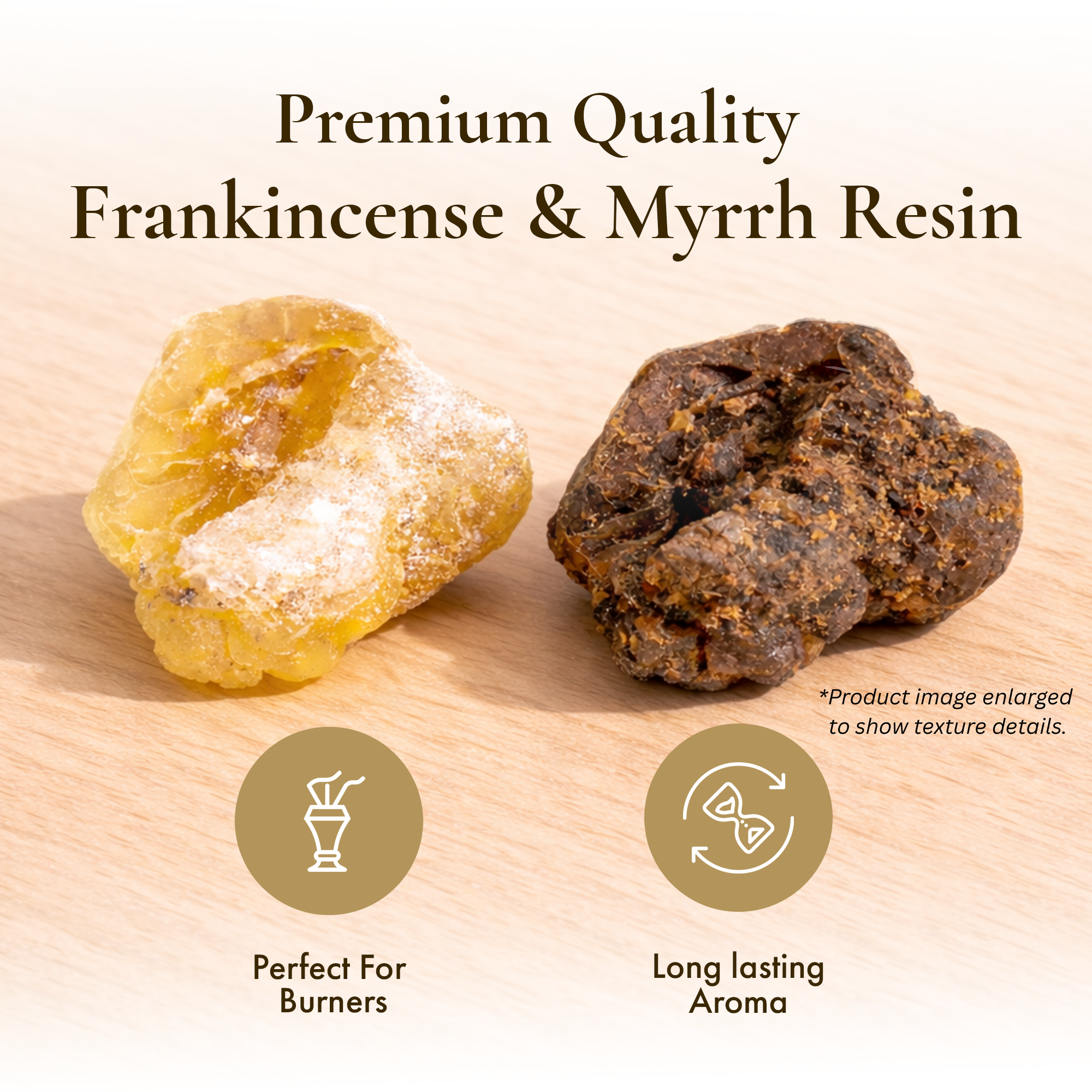 Frankincense & Myrrh Resin Tears, Tree Sap Resin for Home Fragrance, Bakhoor and Incense Use