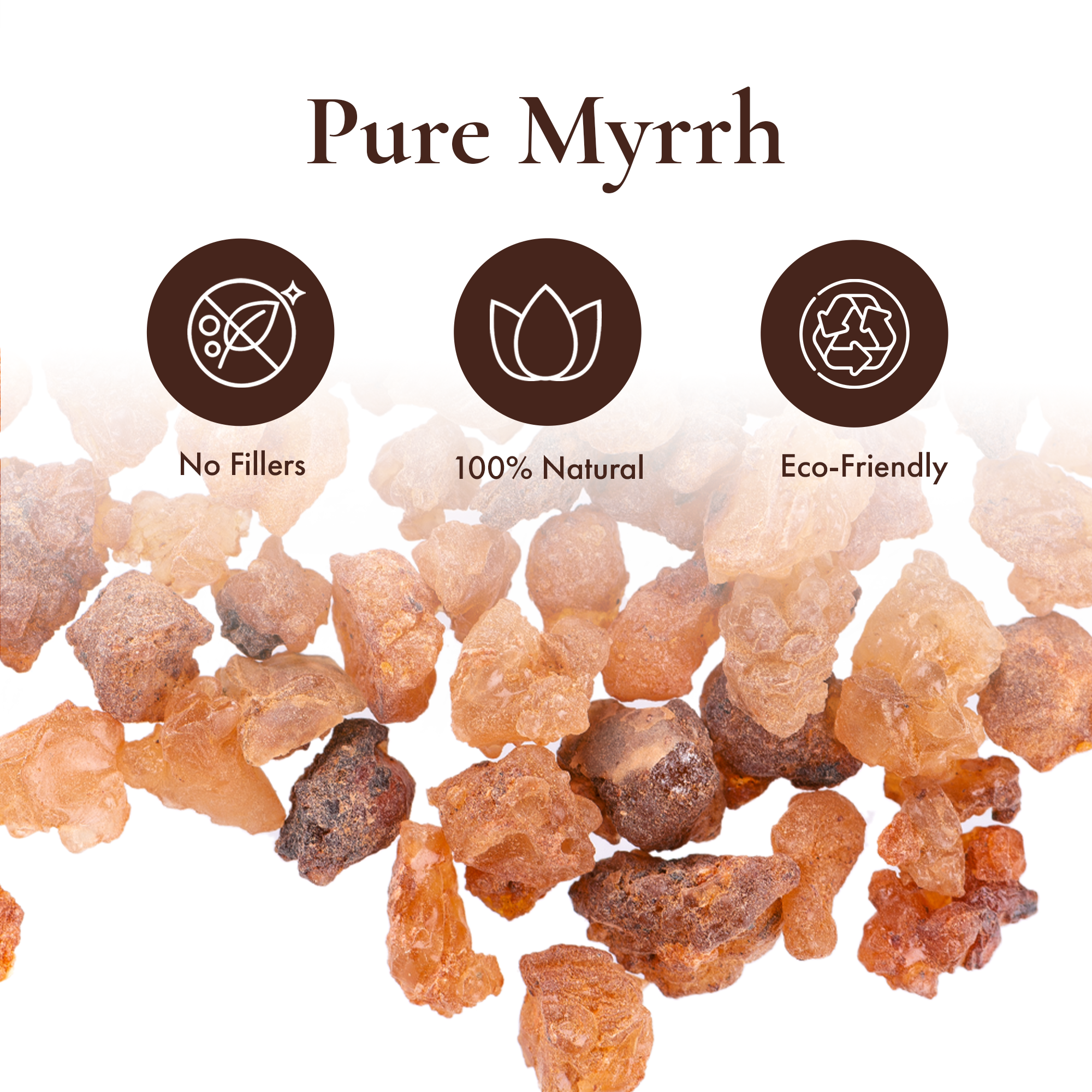 Myrrh Resin Tears Tree Sap Resin for Home Fragrance, Bakhoor and Incense Use