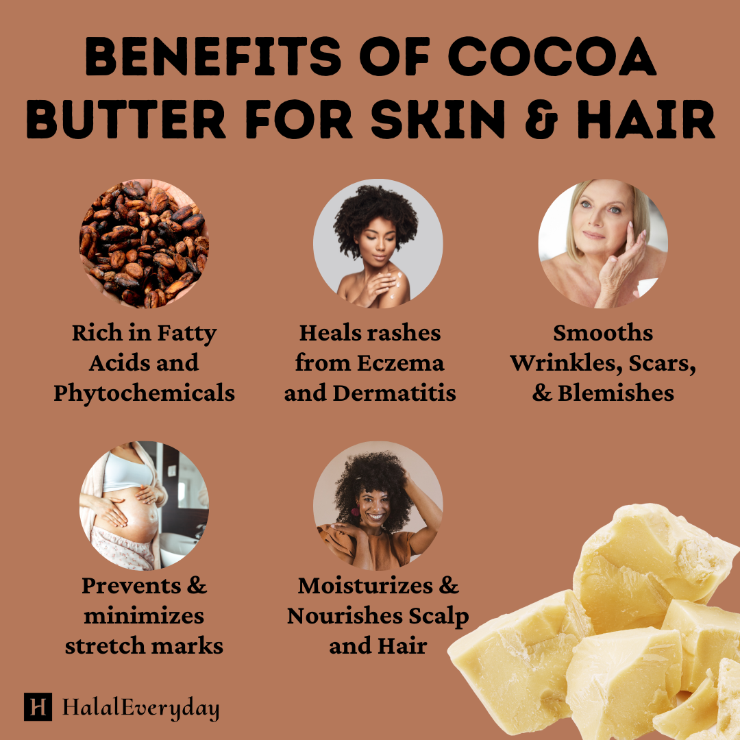Cocoa Butter Refined with Sweet Aroma – Great for Baking, Cooking, and Skincare Blends