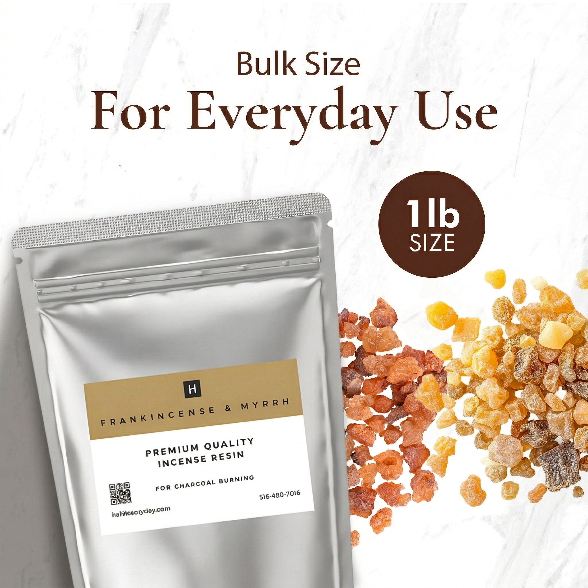 Frankincense & Myrrh Resin Tears, Tree Sap Resin for Home Fragrance, Bakhoor and Incense Use