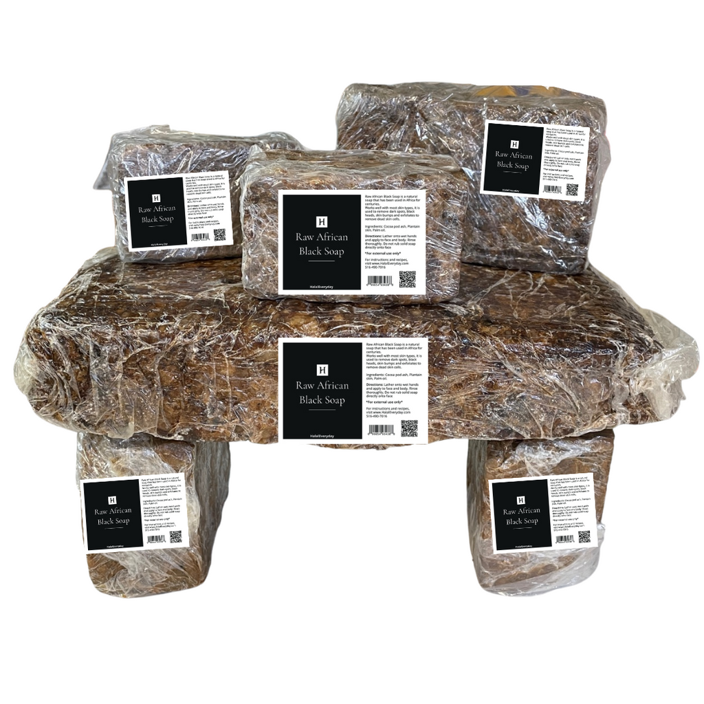 Raw African Black Soap