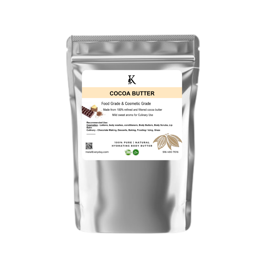 Cocoa Butter Refined with Sweet Aroma – Great for Baking, Cooking, and Skincare Blends